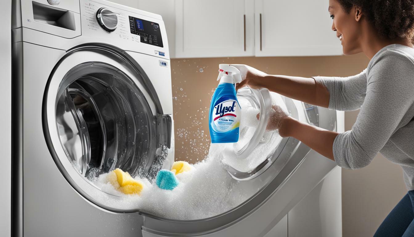 how to use lysol washing machine cleaner