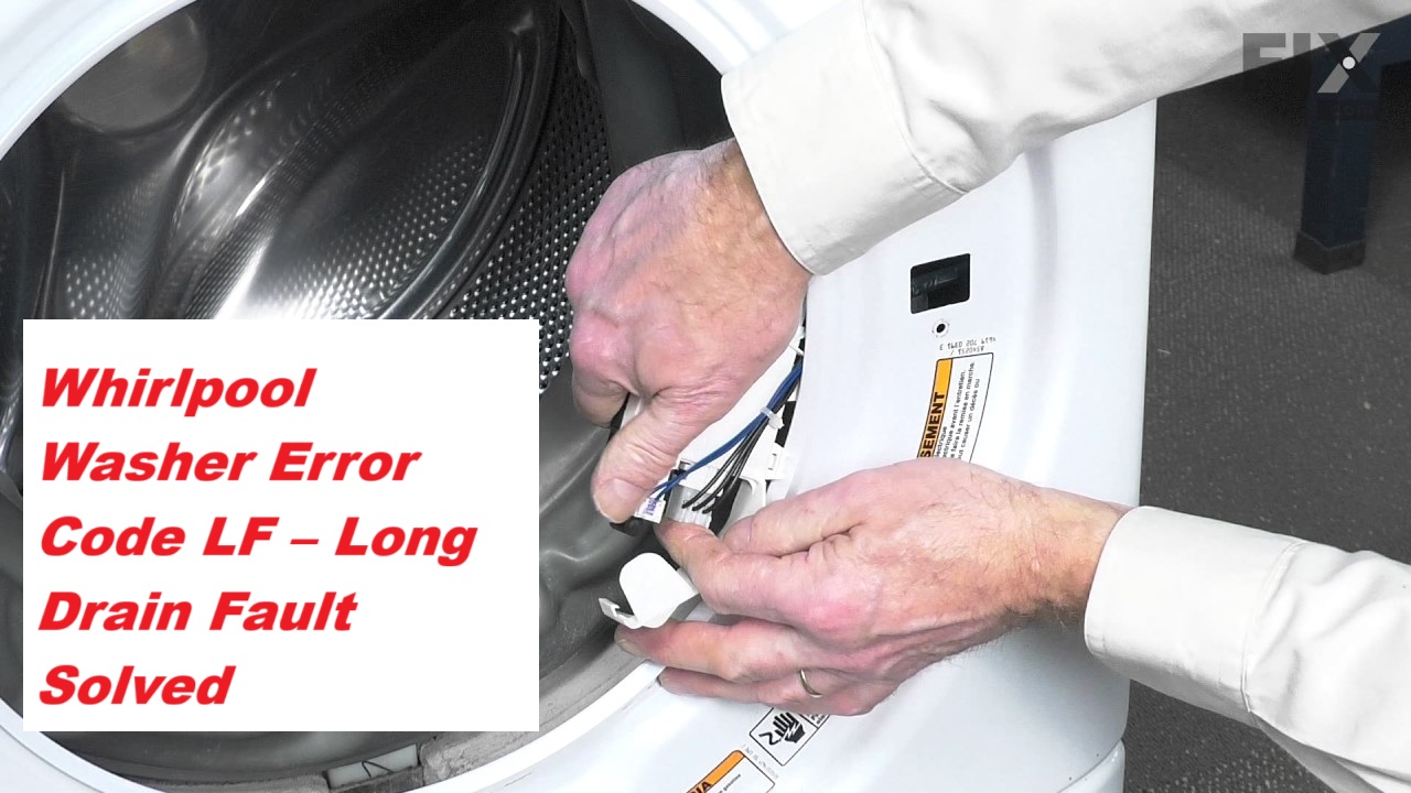 Whirlpool Washer Error Code F2 E4 Water Valve Error Solved 11
