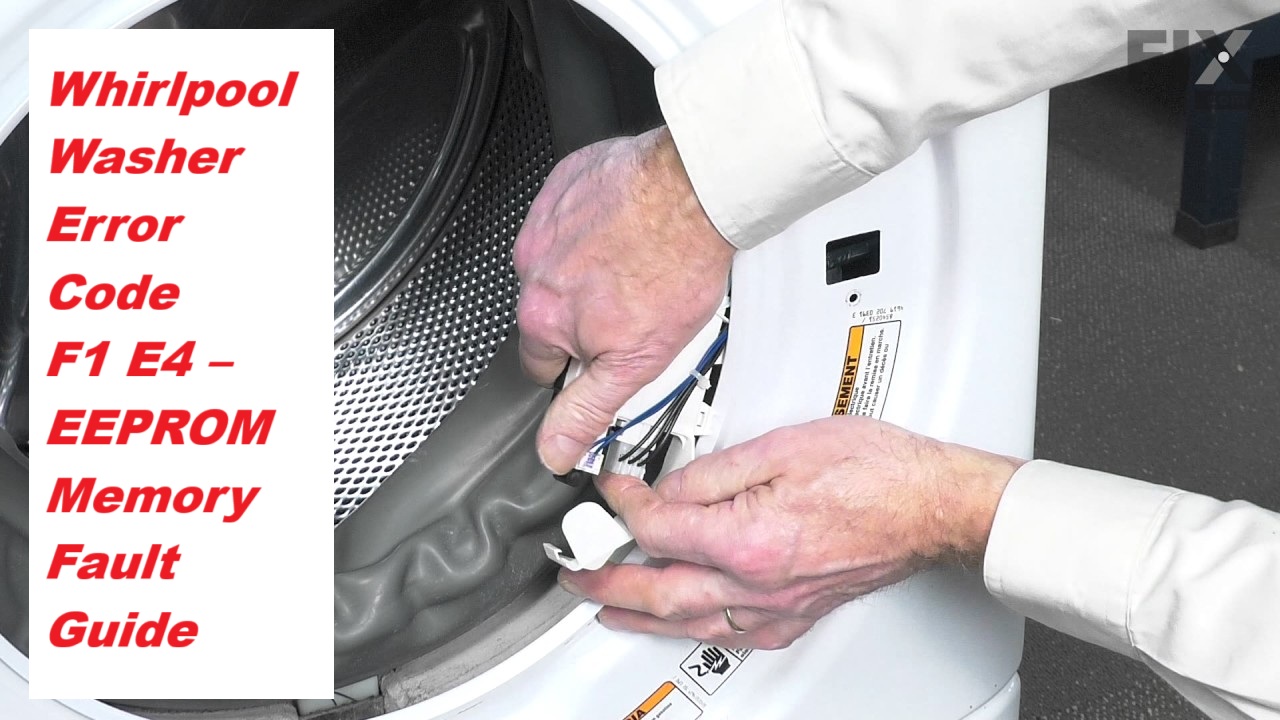 Whirlpool Washer Error Code F0 E3 – Motor Position Error Fix
