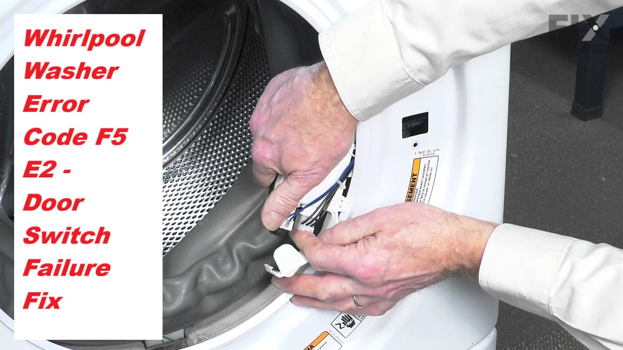 Whirlpool Washer Error Code F2 E4 Water Valve Error Solved 9