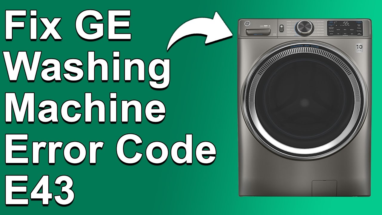 GE Washer Error Code E43 – Stuck Keypad Button Fix