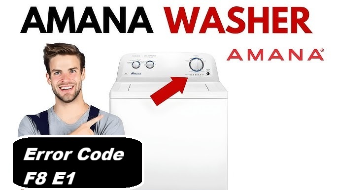 Amana Washer Error Code F8 E1 Communication Error