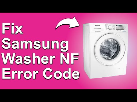 Samsung Washer Error Code Nf – No Fabric Detection Issue