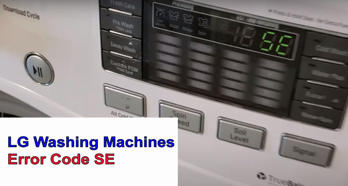 LG Washer Error Code SE2 – Stator Coil Failure Fix