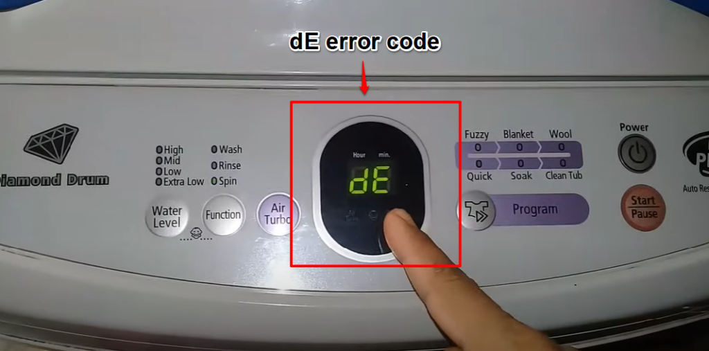Samsung Washer Error Code 25e1 Heater Circuit Issue